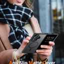 FNTCASE for Samsung Galaxy Z Fold7 Case: [Fit for Magsafe] [Screen Protector] Magnetic Translucent Matte, Military Grade Drop Protection, Shockproof Protective for Fold 7 Phone Cover (Black 8.0 inch)