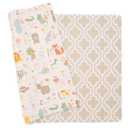 Baby Care Play Mat (Large, Moroccan - Beige) 82'' x 55'' Original One-Piece Reversible Rollable Waterproof Baby Mat, Floor Cushion for Babies 6-12 Months, Infants, Toddlers, and Kids