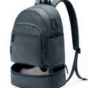 Gym Backpack for Women Men, Lightweight Gym Bag with Shoe Compartment, Waterproof Workout Backpack with Wet Pocket (Grey Blue)