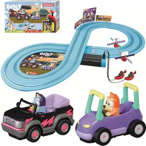 Carrera First Bluey Toy Slot Car Race Track Set – Bluey & Bingo (Ages 3+), 7.87 ft