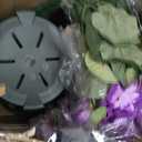 Geraniums Artificial Flowers for Outdoors, 2 Pack Potted Plants Purple Faux Geraniums Bush Artificial Topiaries Realistic UV Resistant Fake Flowers Greenery for Outside Garden Porch Patio Yard Indoor