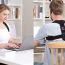 Schiara Posture Corrector for both Men and Women, Comfortable Upper and Back Brace, Adjustable Back Straightener Support for Back, Shoulder and Neck
