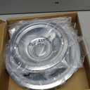 WB31T10010 and WB31T10011 Chrome Drip Pans by SupHomie - Compatible with GE Hotpoint Electric Range with Locking Slot - Includes 3 6-Inch and 1 8-Inch Pans, 4 Pack
