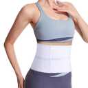 Cozyhealth Elastic Universal Post Surgery Abdominal Binder Lower Waist Support Belt, Wide Belly Girdle Postpartum Stomach Surgical Compression Belly Band for Men and Women (1 Panel - 6", Medium)