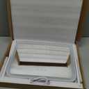 ROLOVE Lighted Makeup Mirror, 17"x13" Vanity Mirror with Lights, 10X Magnification, Gifts for Women, 3 Color Lighting Modes, Smart Touch Control, 360 Rotation for Bedroom or Tabletop (White)