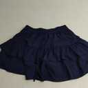 Flowy Shorts for Women Boho Ruffled Tiered Skorts Casual High Waist Mini Skirts Tennis Golf Comfy Shorts 2025, M