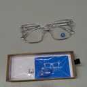 Blue Light Glasses, Women and Men Computer Gaming Glasses, Anti-Glare/Anti-UV/Relieve Eyestrain/Minimize Headache/Improve Night Sleep, Lightweight TR90 Round Transparent Eyeglasses