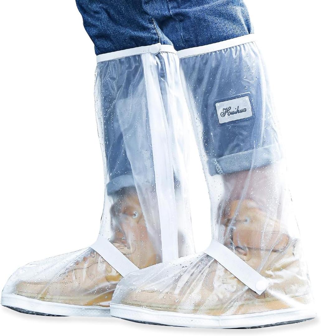Rain Shoe Covers | Waterproof Shoe Covers for Men and Women | Reusable Galoshes Overshoes (Small)