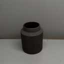 Farmhouse Vase for Home Decor, Vintage Rustic Terracotta Flower Vase Suitable for Home Decor, Living Room, Shelf, Dining Table. Large 7.2 * 9 in (Dark Brown)