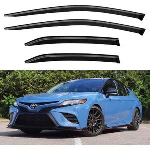 Window Visors Rain Guards for 2018-2024 Toyota Camry, Out-Channel Window Vent Wind Deflectors Visors Shades for Camry 18-24