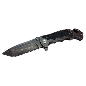 Tactical Knife for Military and First Responders - Carbon Fiber Gray
