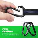 Hammock Straps – Camping Hammock Tree Straps Set, 20 ft Long Combined, 30+2 Loops, 2000 LBS Heavy Duty Strap for Hammock Suspension System Kit