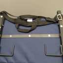 SPORT BEATS Stadium Seats with Back Support Bleacher Chairs with Back and Cushion Thick Padded Bleacher Seats Includes Shoulder Strap Navy Blue 1pc Regular - 17" W x 12" D x 16.5" H