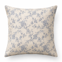 100% Cotton French Pastoral Throw Pillow Covers Set of 2, 21x21 Inch Blue Farmhouse Decorative Cushion Covers for Sofa Bed Living Room Home Decor