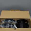 TECBEARS PETG Filament 1.75mm, 3D Printer Filament PETG Black Bundle, Strong Toughnes, 4 * 1KG(1320M) Filament High Precision, Dimensional Accuracy 0.02mm, 4 Packs of Black