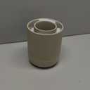 LE TAUCI Utensil Holder, 7.3"+5.4" Ceramic Kitchen Utensil Holder for Countertop, Large Cooking Utensil Crocks for Kitchen Counter, Modern Utensil Organizer for Spatula, Set of 2, Oatmeal Greige