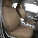CalTrend Car Seat Cover for 1989 to 2002 Toyota Tacoma|4Runner|T100 - Beige, NeoSupreme - Front Sport Buckets Seat Covers - Easy to Install Waterproof Seat Covers with Beige Insert & Trim (1 Set)