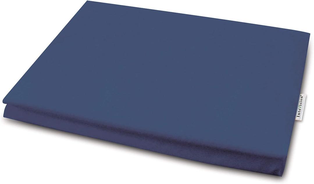 InteVision 400 Thread Count, 100% Egyptian Cotton Pillowcase. Designed to Fit The 7.5" Version of The InteVision Foam Wedge Bed Pillow (26" x 25" x 7.5") (Blue)