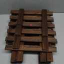 ShopLaLa Wall Planter for Climbing Plants Outdoor - Wooden Hanging Living Vertical Garden Outdoor Indoor Plant Stand Large Tall Long Ladder Vinyl Plant Hanger for Hanging Flower Pots 59" (150cm)