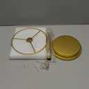 360 Rotating Sunglass Organizer Storage, Stainless Steel Glasses Holder Stand, Glasses Organizer with Tray for Desk, Dresser, Tabletop, Nightstand and Home Decor (Gold)