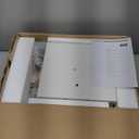 TUTOTAK Narrow Bookshelf, 8-Tier Bookcase, Spine Book Shelf for Small Space, Corner Standing Shelf for Living Room, Office, Study, Entryway, White BS06BW008