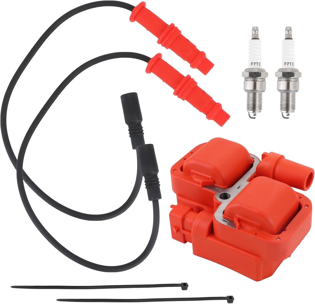 Dokili Ignition Coil W/Spark Plug Wire for Polaris Sportsman 850 2012-2024 Scrambler 850 2013-2023 4010425 4014007 4013328 4013327 3022438
