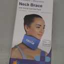 REVIX Soft Neck Brace Cervical Collar, Adjustable Neck Support Brace with Hot Cold Gel Pack & Cervical Support Collar for Sleeping, Relieves Cervical Spine Pressure, Purple