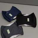 Wegreeco Washable Male Dog Belly Band  Pack of 3  Washable Male Dog Belly Wrap, Small Doggie Dog Diapers Male for Doggy Puppy (Black, Charcoal, Navy, Small)