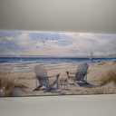 Beach Canvas Wall Art for Bedroom - Seascape Pictures Wall Art for Living Room - Bathroom Wall Art Decor Size 24" x 48"
