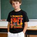 Boys Girls 100 Days of School Shirt Kids Happy 100th Day of School T-Shirts Toddler Graphic Tee Tops 2026 (3T-10T) (Black)