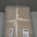 JIYUAN King Size Sheet Set, 4-Piece - 100% Washed Cotton, Linen-Like Soft & Breathable, Includes Deep Pocket Fitted & Flat Sheet with 2 Pillowcases, Hotel Quality, Heathered Tan