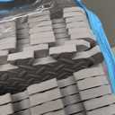 Coolcandy EVA Foam Play Mat, 16 Tiles Colorful Baby Play Mat, Square Kids Playmat with Solid Colored, 0.4" Thickened Interlocking Foam Floor Tiles, Puzzle Play Mat for Baby Exercise, Playing (Gray)