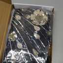 1920s Great Gatsby Dresses for Women, Roaring 20s Flapper Dresses for Women Sequin Fringe Set Costumes Accessories (Medium, Black Gold)