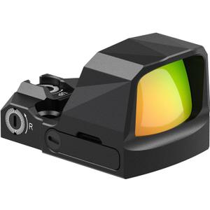 VOTATU PMD505-R Micro Red Dot for RMS/RMSc Footprint, Multiple Reticle Reflex Sight with Picatinny Mount - Shake Awake Optic for Pistol - 3 MOA Dot 38 MOA Circle