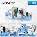 242252702 Refrigerator Triple Solenoid Water Inlet Valve Compatible with Frigidaire Electrolux Kenmore Crosley and White-Westinghouse, Replacement Part AP5671757 PS7784018 EAP7784018 PD00000153