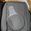 Coverado Car Seat Covers Full Set, 5 Seats Front Seat Cover and Back Seat Covers for Cars, Automotive Seat Covers Nappa Leather Waterproof Seat Covers, Car Seat Protectors Universal for Cars Gray