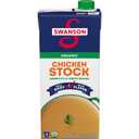 SWANSON S 100% Natural Organic Chicken Stock, 32 oz Carton