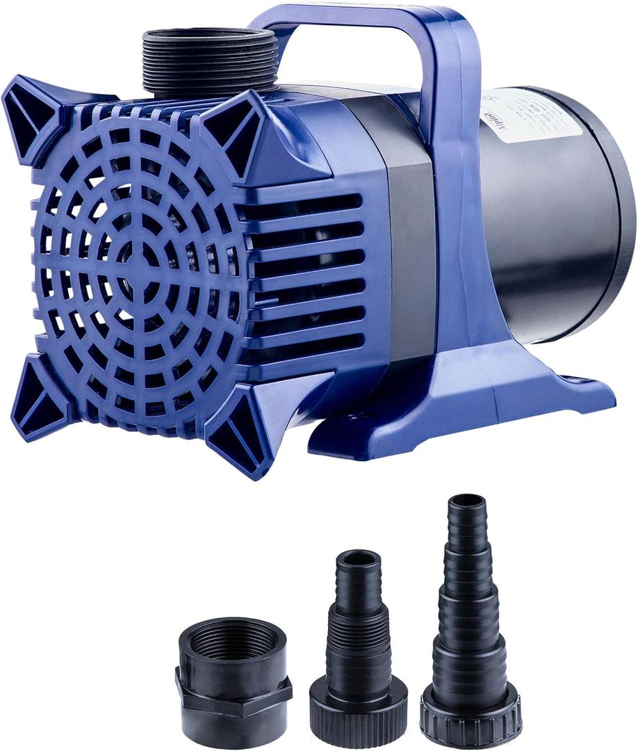 Alpine Corporation - 3100 GPH Submersible Water Pump with 33 FT Cord for Ponds, Fountains, Waterfalls & Water Circulation  Energy-Efficient, Quiet Operation, Vertical/Horizontal Use