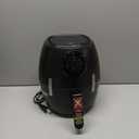 CHEFMAN Small Air Fryer Healthy Cooking, 3.6 Qt, Nonstick, User Friendly and Dual Control Temperature, w/ 60 Minute Timer & Auto Shutoff, Dishwasher Safe Basket, Matte Black, Cookbook Included