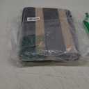 Lahome Striped Easy Jute 3x5 Outdoor Patio Rug, Washable Rugs for Entryway Geometric Indoor Outdoor Living Room Carpet, Farmhouse Neutral Non Slip Black Carpet for Backyard Bedroom Porch