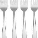 Oneida Mooncrest Dinner Forks, Set of 4 B336004A, Silver, Set of 4, Dinner Forks