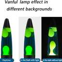 Vanful Green Magma Motion Lamp with Yellow Wax Flow in Blue Liquid for Kids Boys Girls Night Light for Home Room Office Decor Glitter Lamps Great Christmas Thanksgiving Day Present for Adults