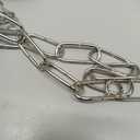 ECUDIS Swag Light Kit, Lamp Parts Chandelier Light Fixture Chain Swag Kit Includes 12 Ft Chain, 15 Ft Cord with Switch, 2 Swag Hooks and Mounting Hardware (Nickel)