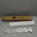 Delamu Cord Hider, 157in Wire Covers for Cords on Wall, Premium Cable Hider Cord Covers for Wires, Cable Management Wire Hiders for TV, Cable Raceway Kit, W0.95 H0.55in, White