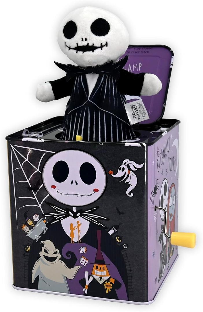 Kids Preferred Disney Baby The Nightmare Before Christmas Jack Skellington Classic Jack-in-The-Box Musical Toys for Babies and Toddlers