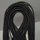 Elastic Bungee Cord, 1/8" x 50' Heavy Duty Bungie Cord,Kayak Stretch String Rope,Black Shock Cords,for DIY Projects,Kayak Strap Tarp Tie Down Canopy Boating Camping Tent Crafting Patio