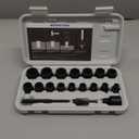 toolant 19pcs Impact Bolt Extractor Kit, Bolt & Nut Remover Socket Tool Kit, Stripped Bolt Extractor for Damaged Screws and Bolts