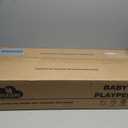 Baby Playpen 79" X 71", LUTIKIANG Play Yard for Babies and Toddlers with Mat, Safety Extra Large Baby Fence Area, Indoor & Outdoor Kids Activity Play Center with Anti-Slip Suckers and Zipper Gate. (Grey)