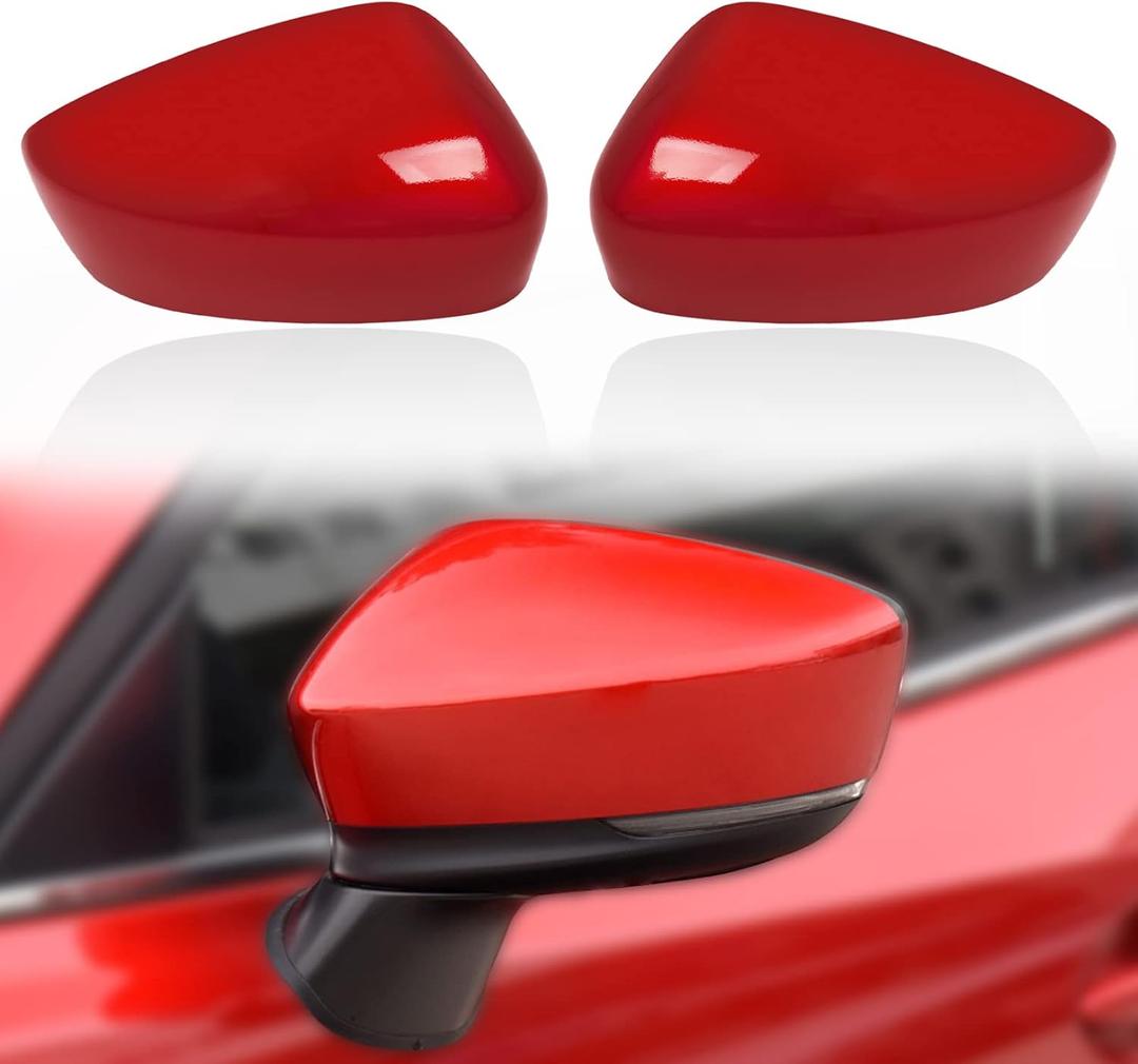 Car Rearview Mirror Cover Cap Housing Protective Cover for Exterior Mirrors Fit for Mazda 3 Axela 2017 2018 2019 Rearview Mirror Accessories(Blue, Left Driver Side
