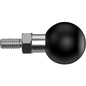 1 inch Ball Adapter with 1/4"-20 Threaded Post Compatible with RAM Mounts B Size Double Socket Arms for Action Cameras,Camcorder,Bike Rearview Mirror,Bike Phone Holder (Black 1)